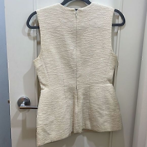 By  Marlene  Birger  Carnen Cream Blouse Size 34 - Picture 2 of 6